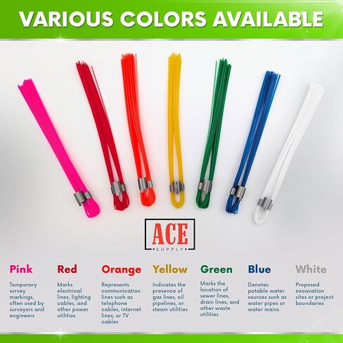 Discount Bundle - Orange Marking Whiskers & Stakes - 25 Pack in Kuwait