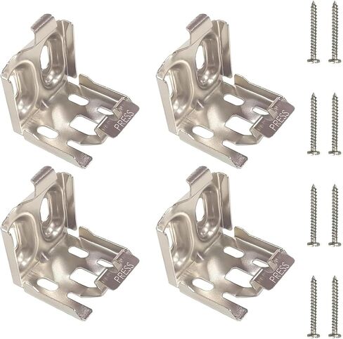 Blind Brackets, 4 Pcs Mini Blind Brackets for 1.5 inch Window Shades, Silver in Kuwait