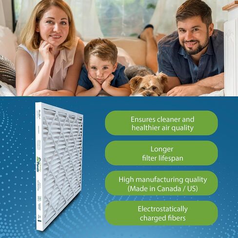 فلاتر هواء 20x20x1 | AirPurete AP-3M20201 مرشحات هواء فرن HVAC AC | الحجم الفعلي: 19.50 × 19.50 × 0.75 بوصة | MERV 8، MPR 600 (عبوة من 4 قطع) in Kuwait