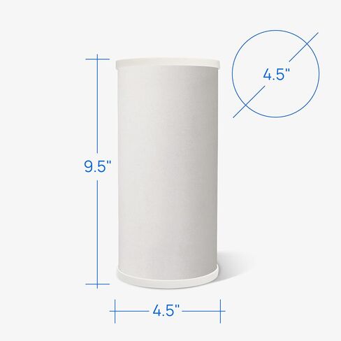 فلتر مياه Culligan Whole House للرواسب - 25 ميكرون RFC-BBSA 10"x4.5" استبدال فلتر مياه طويل الأمد متوافق مع FXHTC،W50PEHD،GXWH40L،GXWH35F،GNWH38S،WFHD13001، (عبوة من 3) in Kuwait