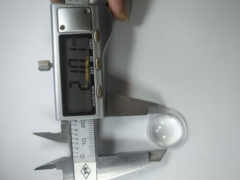 2PCS 23mm Optical Glass Focal Length 18mm Height 8.2mm LED Optics Plano Convex Condenser Lens for LED in Kuwait