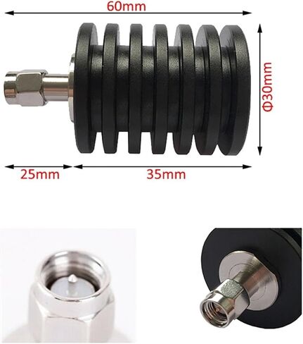 Attenuator 10W SMA Male Coaxial Termination Load 10 Watt SMA-J Type Dummy Load 3GHz 6Ghz 50ohm Connectors(3Ghz) in Kuwait