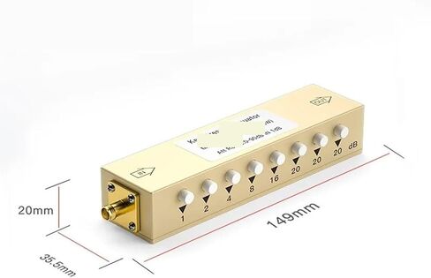 Adjustable Attenuator 2W 5W 10W Key Press Adjustable Variable Attenuator 30dB 60dB 90dB 1dB Step Attenuator 3GHz 50Ohms(2W N 90dB 3GHz) in Kuwait