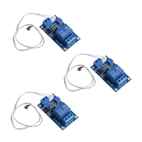 3X 12V Light Control Switch Photoresistor Relay Module Detection Sensor XH-M131 Blue in Saudi Arabia