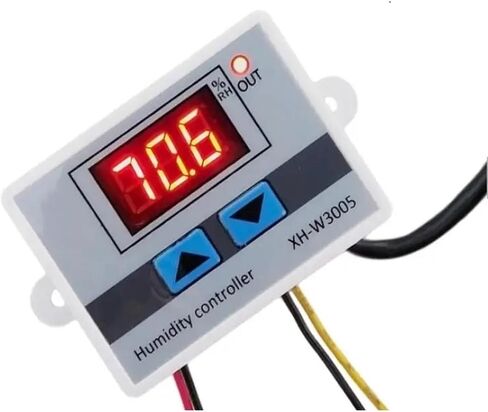 W3005 Digital Display Humidity Controller Instrument Humidity Control Switch Hygrostat Hygrometer Regulator+SHT20 Sensor Probe in Saudi Arabia