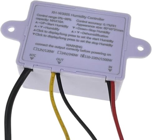 W3005 Digital Display Humidity Controller Instrument Humidity Control Switch Hygrostat Hygrometer Regulator+SHT20 Sensor Probe in Saudi Arabia