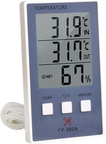 1PC Mini LCD Digital Thermometer Hygrometer Temperature Indoor Meter Sensor Humidity Meter Gauge Instruments Gold in Saudi Arabia