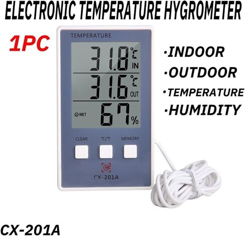 1PC Mini LCD Digital Thermometer Hygrometer Temperature Indoor Meter Sensor Humidity Meter Gauge Instruments Gold in Saudi Arabia