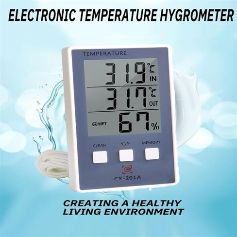1PC Mini LCD Digital Thermometer Hygrometer Temperature Indoor Meter Sensor Humidity Meter Gauge Instruments Gold in Saudi Arabia