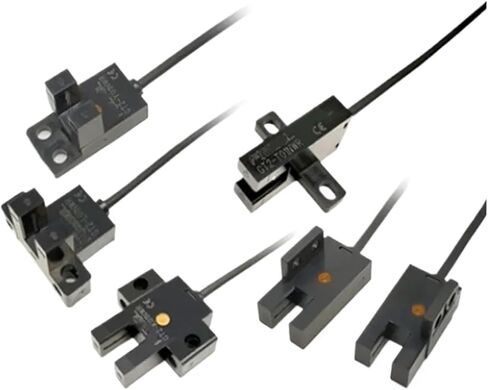 2Pcs Slot Type 5MM Photoelectric Switch Sensor Module Slide Limit Origin Switch Four Wire 5~24VDC Normally Open NPN(T Npn) in Saudi Arabia