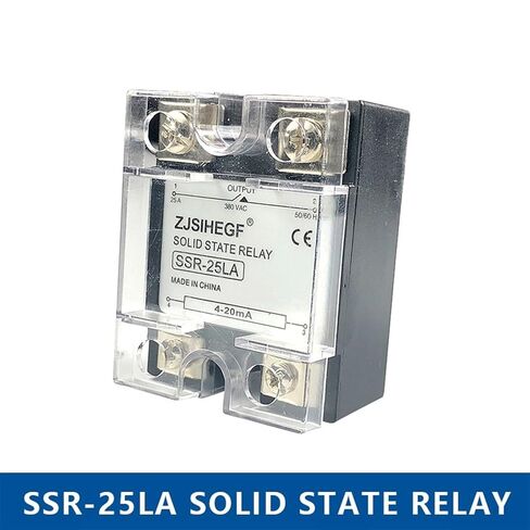 Input DC 4-20mA Single Phase Solid State Relay SSR-10/25/40/60LA Voltage Type Regulator for Temperature Sensor(25A 4-20mA) in Saudi Arabia