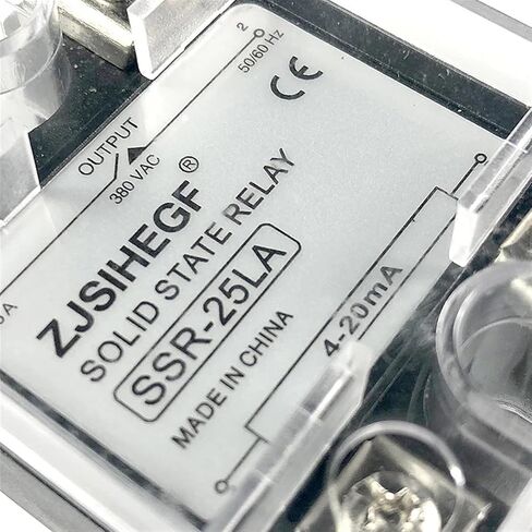 Input DC 4-20mA Single Phase Solid State Relay SSR-10/25/40/60LA Voltage Type Regulator for Temperature Sensor(25A 4-20mA) in Saudi Arabia