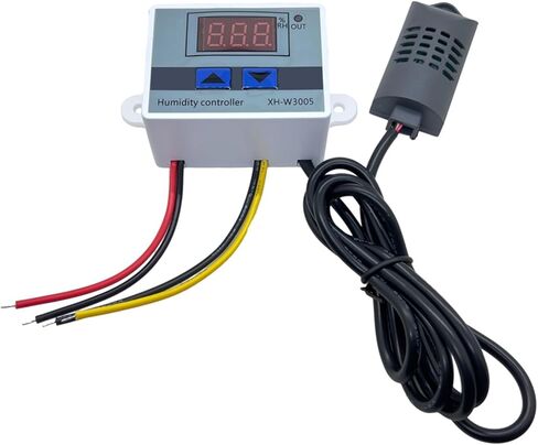 Digital Humidity Controller XH-W3005 12V 24V 220V Humidistat Hygrometer Humidity Control Switch Regulator + Humidity Sensor(OneColor) in Saudi Arabia