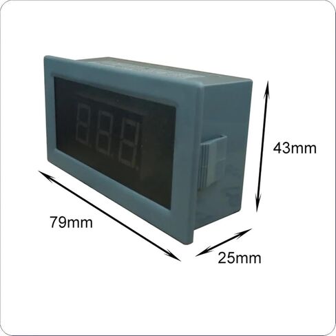 AC30-500V LED Digital AC Voltmeter Voltage Meter AC 110 220V 230V 380V Volt Panel Meter Voltage Detector Voltage Monitor(Semi-Closed (Red)) in Saudi Arabia