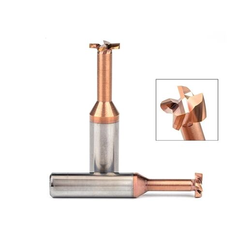 قواطع طحن الحز من النوع T - لقم توجيه من الصلب التنغستن، قطعتان، D4mm-12mm، طاحونة نهاية عالية الدقة (D10xh3xq5x10x75l) in Kuwait