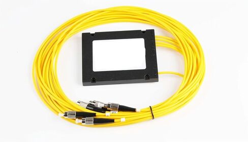 PLC1 Split 4 Box Beam Splitter 1 to 4 Fibre Splitter FC SC ST LC Optional Length (FC Optical Splitter) in Kuwait