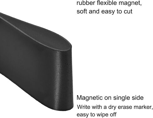 Black Magnetic Strip for Crafts, 25/64 Inch x 3.3 Feet x 5/64 Inch in Kuwait