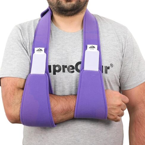 Suregear ذراع حبال الكتف منع الحركة، دعامة دعم الكفة الدوارة، حبال مريحة خفيفة الوزن لإصابة الكتف، مكسورة، خلع، كسر، إجهاد، يسار يمين، رجال ونساء، أسود in Kuwait