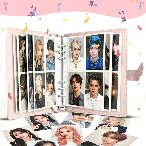 Kpop Photocard Binder, Idol Trading Card Album with 30 Pages, Holds 240 Collectible Cards, 4-Pocket Card Book for K-Pop & Pop Idol Fans in Kuwait