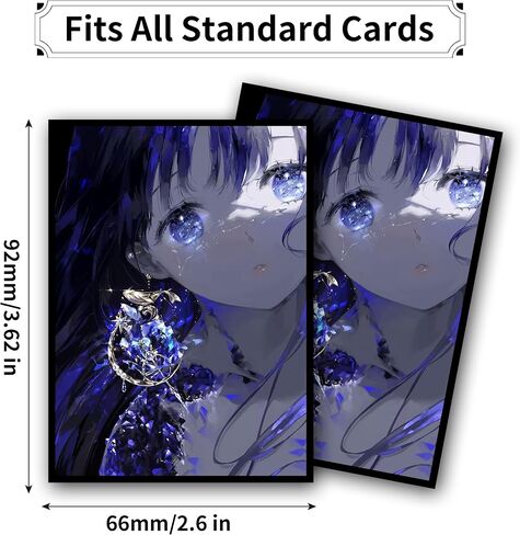 MTG Card Sleeves, Ultra Clear Front & Matte Finish Back, 100 Count Standard Size Matte Art Sleeve for Magic The Gathering (Shadow) in Kuwait