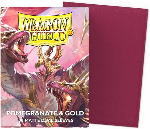 Dragon Shield | Red/Gold, Soul & Truth Bundle | 3×100 CT Matte Dual Standard Size Card Sleeves – Smooth & Tough Premium TCG Sleeves | Compatible Magic: The Gathering in Kuwait