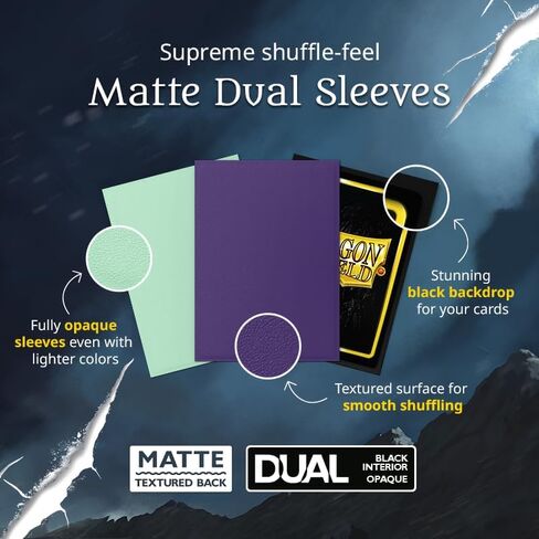 Dragon Shield | Red/Gold, Soul & Truth Bundle | 3×100 CT Matte Dual Standard Size Card Sleeves – Smooth & Tough Premium TCG Sleeves | Compatible Magic: The Gathering in Kuwait