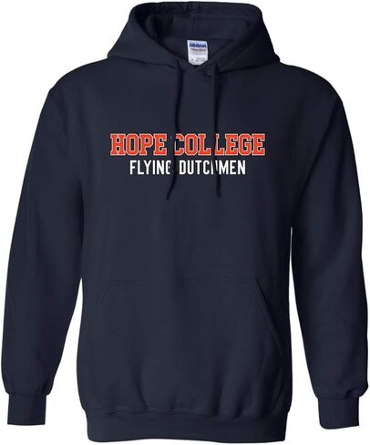 سويت شيرت بقلنسوة من CreateMyTee Hope College Flying Dutchmen بلونين للجنسين - ملابس Hope Flying Dutchmen in Kuwait