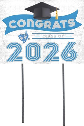 KH Sports Fan Tufts University Jumbos Congrats Class of 2026 Graduation Yard Sign, 18x24 in Kuwait