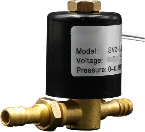 1PCS SVZ-3.5 Solenoid Valve 220v 36v 24v Orifice Plate 3.5mm Two-Position Two-Way Valve VZCT Argon arc Welding Machine(SVZ-3.5,8MM Hose_AC220V) in Saudi Arabia
