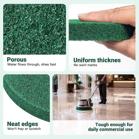 12" Cleaning Orbiter Pads Commercial Floor Buffer Pads Hardwood Floor Maintenance Scrubber Polisher Cleaning and Stripping for Orbiter Machine (5pcs) in Kuwait