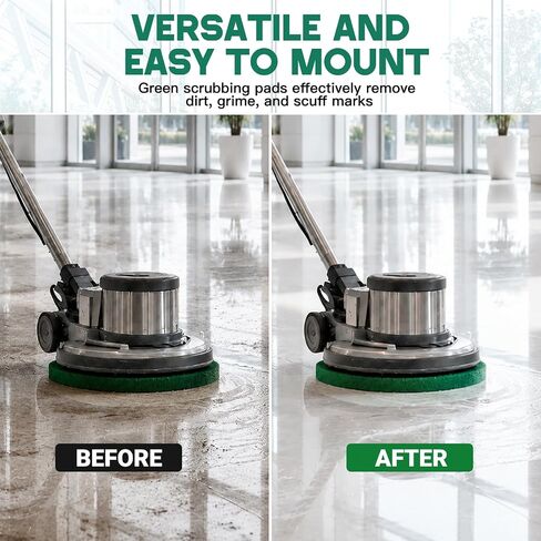 12" Cleaning Orbiter Pads Commercial Floor Buffer Pads Hardwood Floor Maintenance Scrubber Polisher Cleaning and Stripping for Orbiter Machine (5pcs) in Kuwait