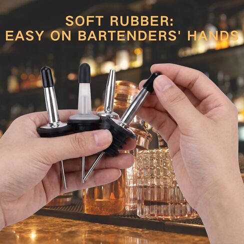 200 Pack Liquor Pour Spout Covers Dust Barriers Black Rubber Bottle Caps Protective Lids for Kitchen Olive Oil and Vinegar Dispensers in Kuwait