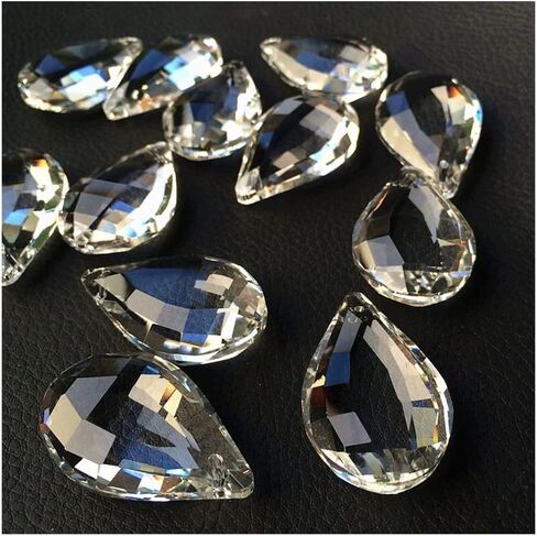 Hanging Crystals Prisms 360pcs/lot 38mm Clear Crystal Prism Hanging Drops Chandelie Parts Hangings Crystals for Decoration in Kuwait