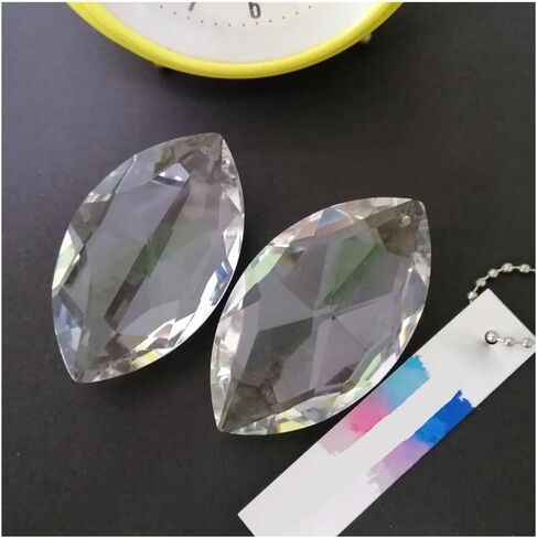 Hanging Crystals Prisms 4pcs 60mm Clear K9 Crystal Drop Prism Pendant Lamp Lighting Part Chandelier Hanging Hangings Crystals for Decoration in Kuwait