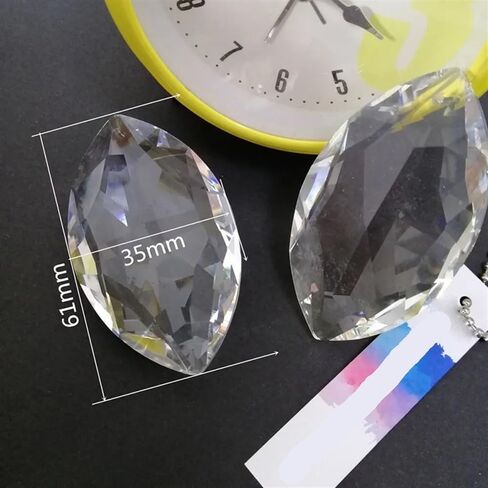 Hanging Crystals Prisms 4pcs 60mm Clear K9 Crystal Drop Prism Pendant Lamp Lighting Part Chandelier Hanging Hangings Crystals for Decoration in Kuwait