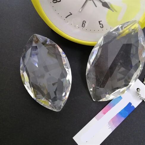 Hanging Crystals Prisms 4pcs 60mm Clear K9 Crystal Drop Prism Pendant Lamp Lighting Part Chandelier Hanging Hangings Crystals for Decoration in Kuwait