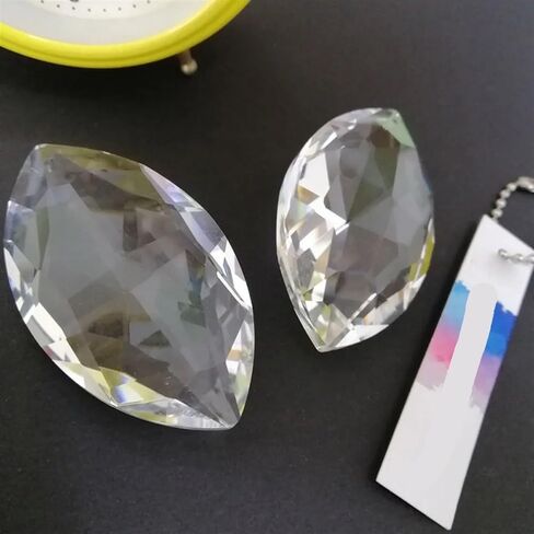 Hanging Crystals Prisms 4pcs 60mm Clear K9 Crystal Drop Prism Pendant Lamp Lighting Part Chandelier Hanging Hangings Crystals for Decoration in Kuwait