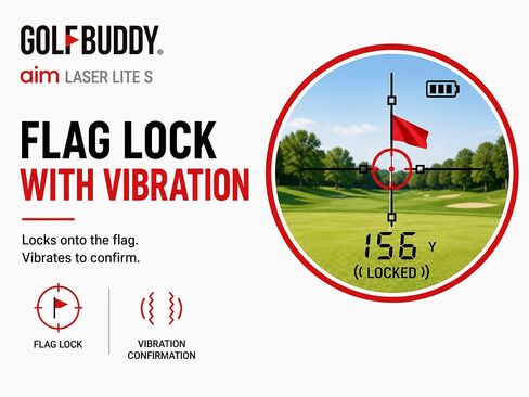 يتميز GOLFBUDDY aim Laser LITE S بنطاق 1000 ياردة، ودقة ± 0.5 ياردة، وتعديلات المنحدر، وقفل دبوس الاهتزاز، وتكبير 6.5X، وحامل عربة مغناطيسي in Kuwait