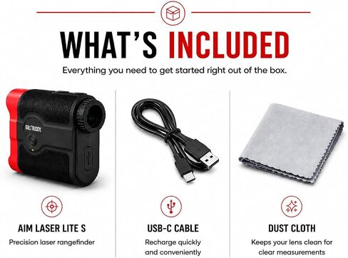يتميز GOLFBUDDY aim Laser LITE S بنطاق 1000 ياردة، ودقة ± 0.5 ياردة، وتعديلات المنحدر، وقفل دبوس الاهتزاز، وتكبير 6.5X، وحامل عربة مغناطيسي in Kuwait