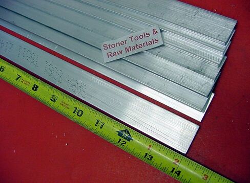 8 Pieces 1/8" X 1-1/2" Aluminum 6061 Flat BAR 14" Long .125" Plate Mill Stock in Kuwait