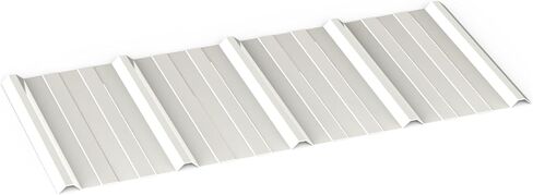 4 Pack DIY PPGI Metal Roofing Panels, 36" x 12", 29 Gauge High Rib Corrugated Steel Sheets for Pergolas, Patio Covers, Fence Panels, Small Sheds & Decorative Outdoor Projects(Ivory) in Kuwait