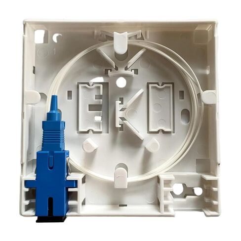 FTTH Fiber Terminal Junction Box SC Combination 2 Port 86 Information Panel with Adapter and 1X Pigtail(SCupc Pigtail) in Saudi Arabia