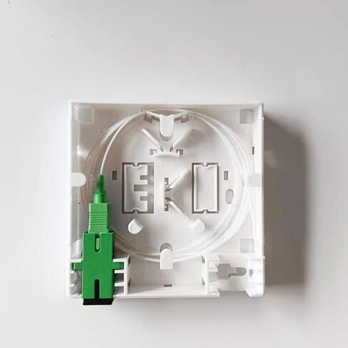 FTTH Fiber Terminal Junction Box SC Combination 2 Port 86 Information Panel with Adapter and 1X Pigtail(SCupc Pigtail) in Saudi Arabia