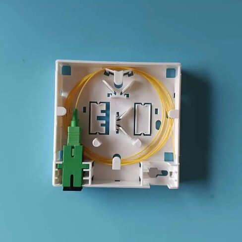 FTTH Fiber Terminal Junction Box SC Combination 2 Port 86 Information Panel with Adapter and 1X Pigtail(SCupc Pigtail) in Saudi Arabia