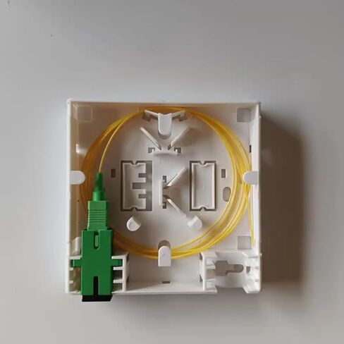 FTTH Fiber Terminal Junction Box SC Combination 2 Port 86 Information Panel with Adapter and 1X Pigtail(SCupc Pigtail) in Saudi Arabia