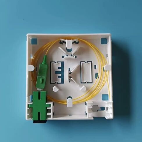 FTTH Fiber Terminal Junction Box SC Combination 2 Port 86 Information Panel with Adapter and 1X Pigtail(SCupc Pigtail) in Saudi Arabia