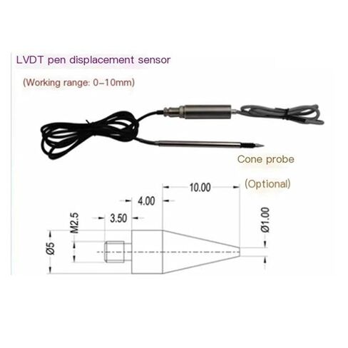 أجهزة استشعار الإزاحة LVDT أجهزة استشعار الإزاحة الاستقرائية (4-20mA، F25-5mm) in Kuwait