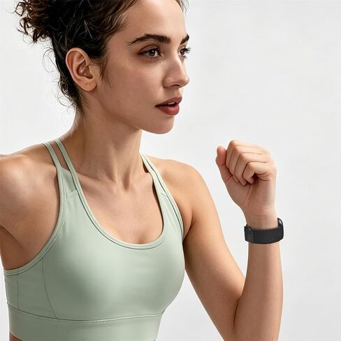 HSWAI مشبك باراشوت حزام قابل للتمدد متوافق مع Fitbit Versa 4 Bands للنساء/Versa 3/Sense/Sense 2 Bands، أساور معصم من النايلون المطاطي الرياضي الناعم القابل للتعديل للنساء والرجال in Kuwait