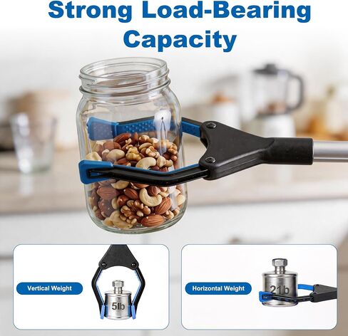 أداة التقاط Reacher Grabber مقاس 32 بوصة لكبار السن، أداة مساعدة للوصول قابلة للطي مع فك عريض 4.3 بوصة، أداة التقاط علوية لمنتقي القمامة، أداة مساعدة على الحركة خفيفة الوزن لكبار السن in Kuwait