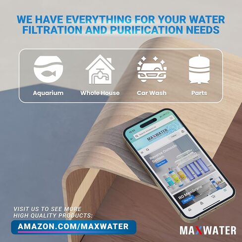 Max Water 5 Micron 10 x 4.5 inch Whole house Sediment Water Filter | Meltblown Polypropylene Well Water Filter Replacement Cartridges for DGD-5005, AP810, SDC-45-1001, GXWH30C, PP10BB (20 Pack) in Kuwait